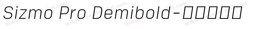 Sizmo Pro Demibold字体转换